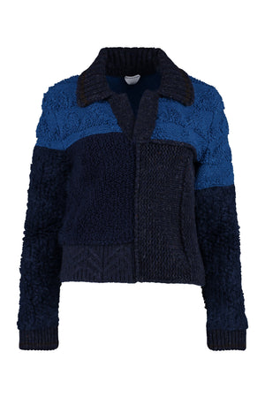 Wool V-neck sweater-0